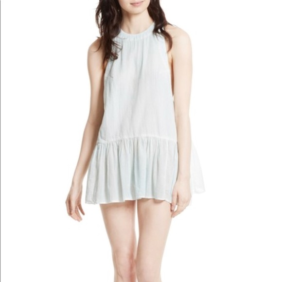 Free People Tops - {FREE PEOPLE} Breathless Moments Sky Blue Tunic